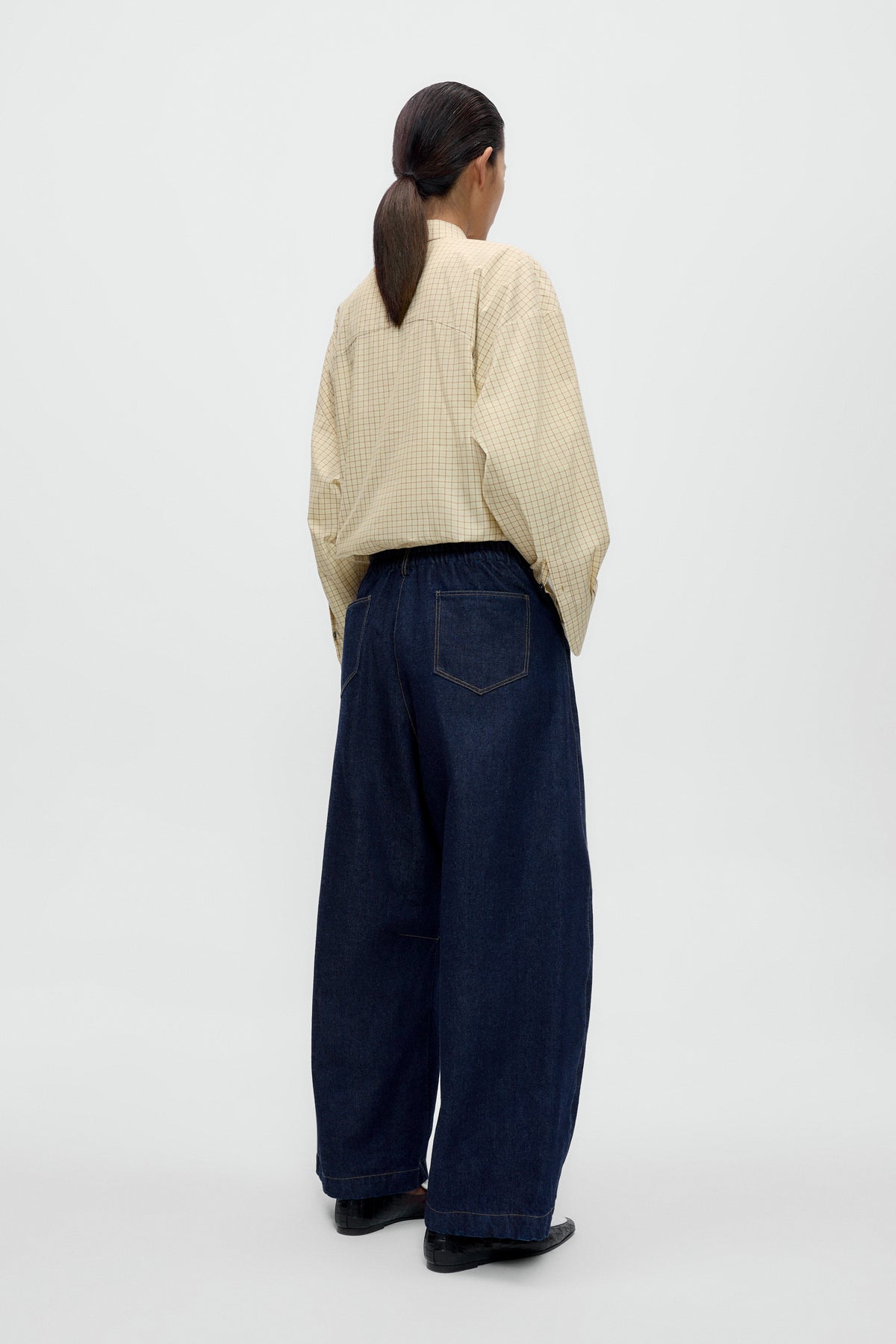 CURVED BAGGY JEANS image 3