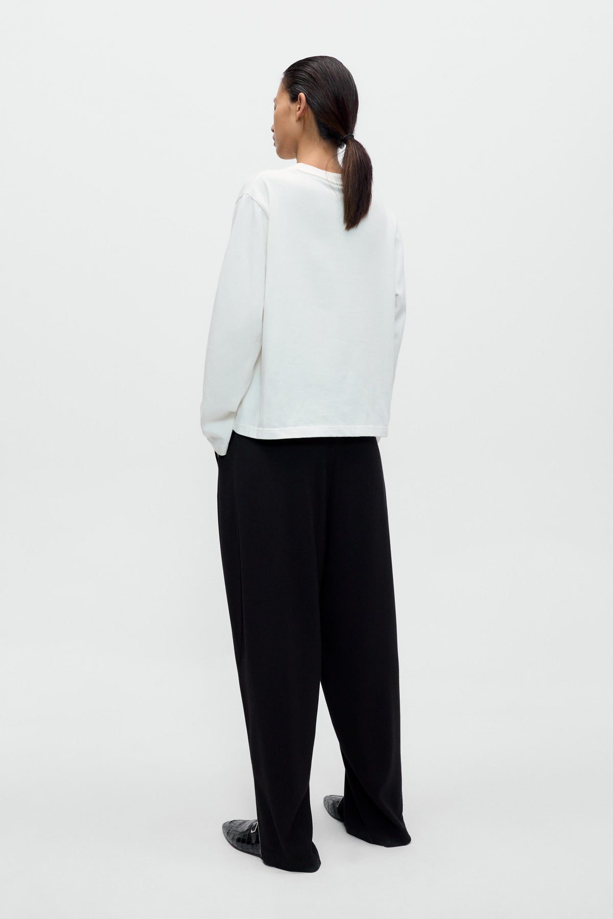 EMBELLISHED LONG-SLEEVE TEE image 3
