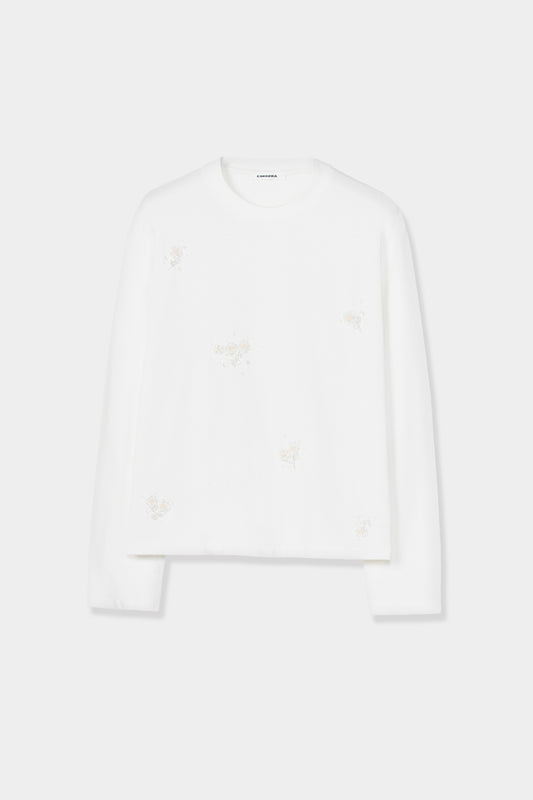 CAMISETA DE MANGA LARGA ADORNADA