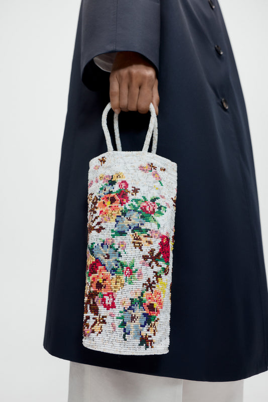 BOLSO ARTESANAL DE CUENTAS MARIGOLD