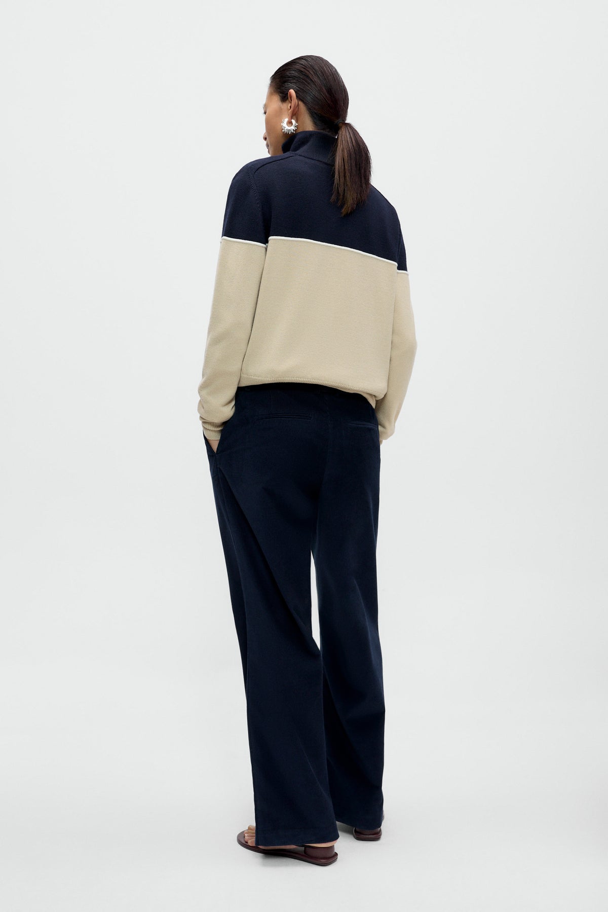 CÁRDIGAN COLORBLOCK LANA MERINO image 3
