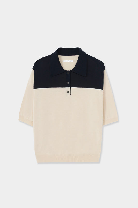 ORGANIC COTTON COLORBLOCK POLO