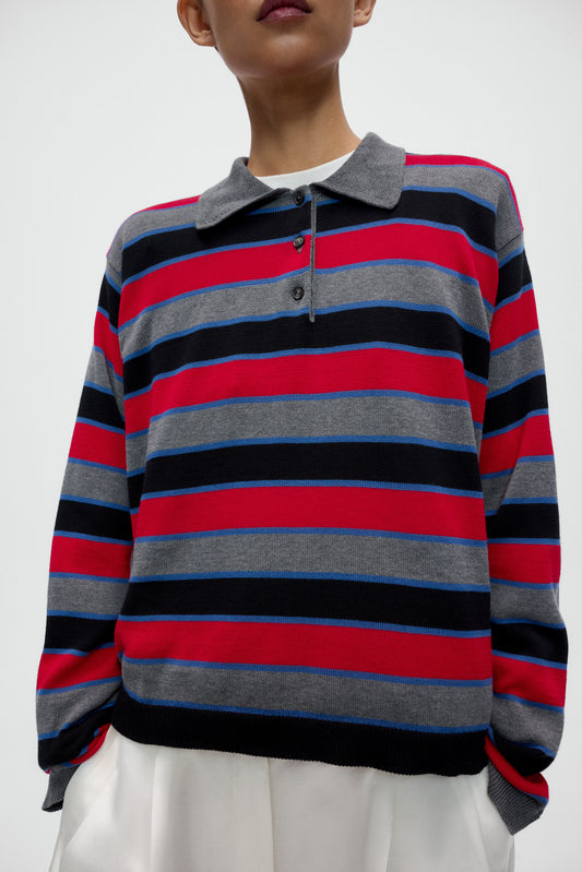 ORGANIC COTTON LONG-SLEEVE POLO