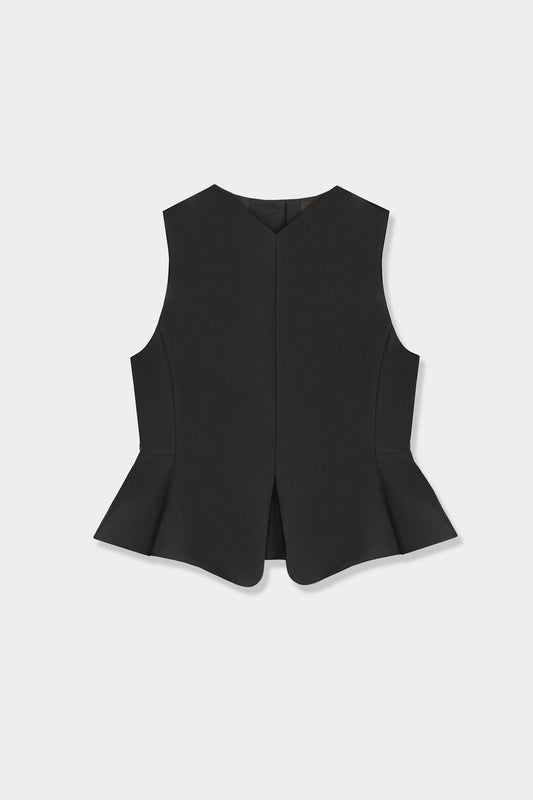 TAILORED PEPLUM VEST