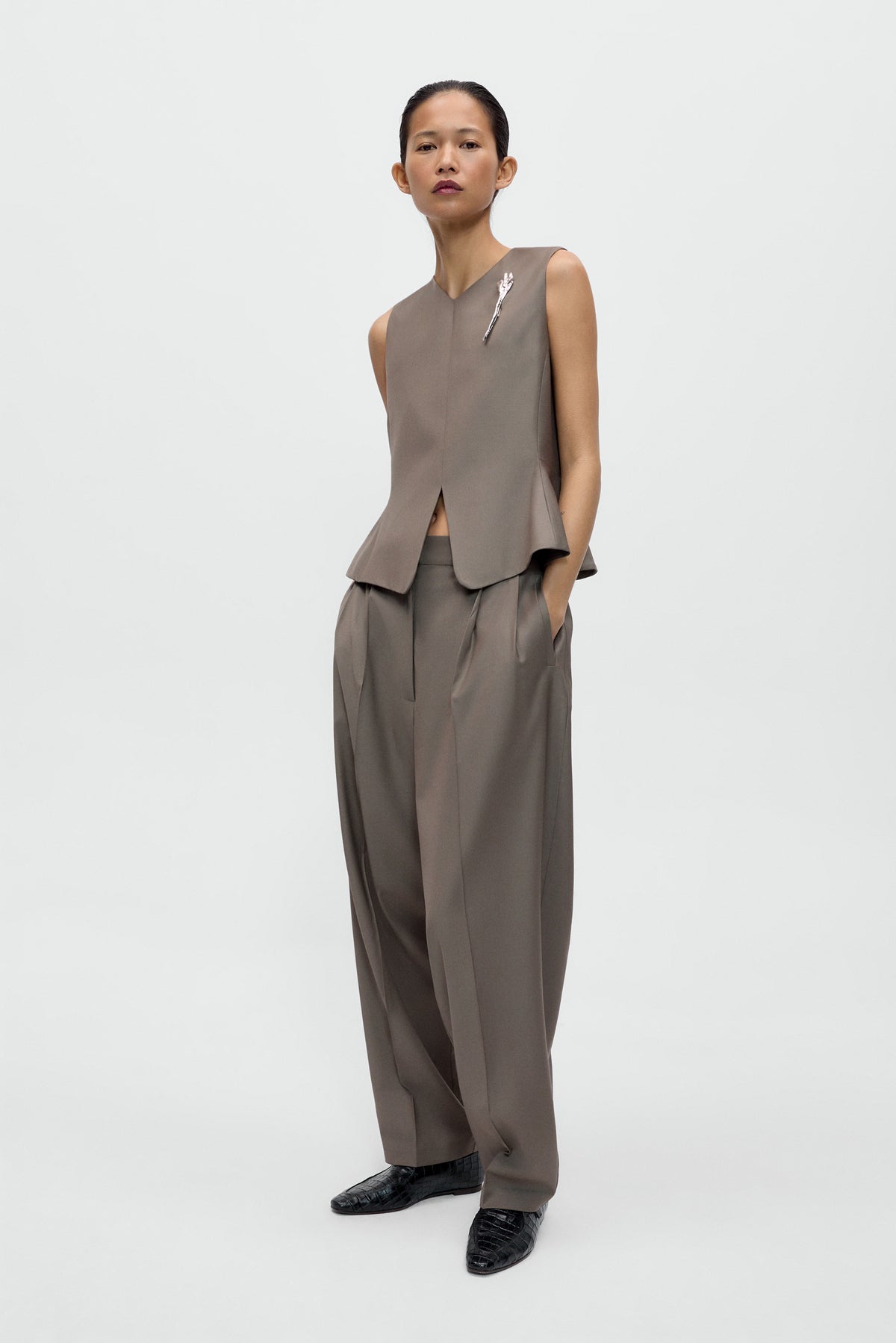 CHALECO SASTRE PEPLUM image 2