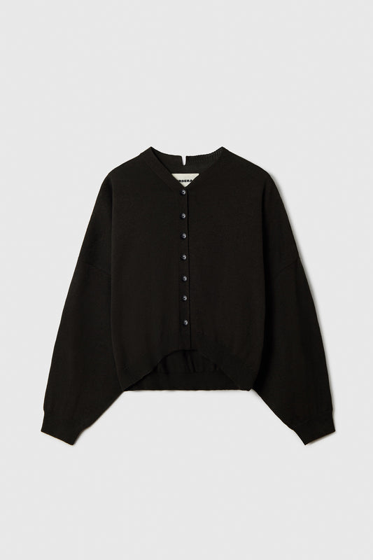 COTTON & CASHMERE CARDIGAN DARK MOSS