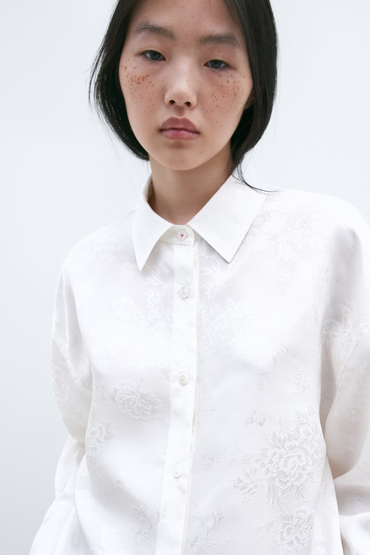 FLOWER JACQUARD SHIRT