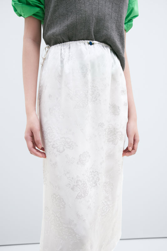 FLOWER JACQUARD SKIRT
