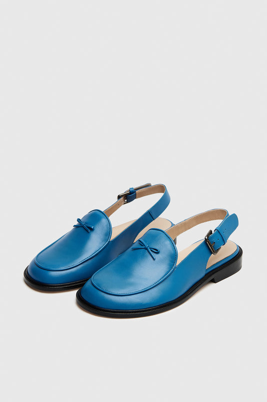 SLINGBACK BOW LOAFER CERÚLEO