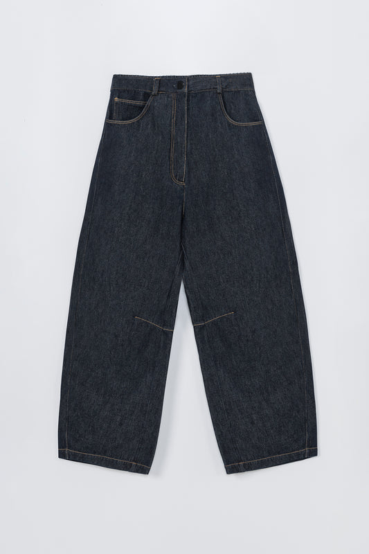CURVED BAGGY JEANS