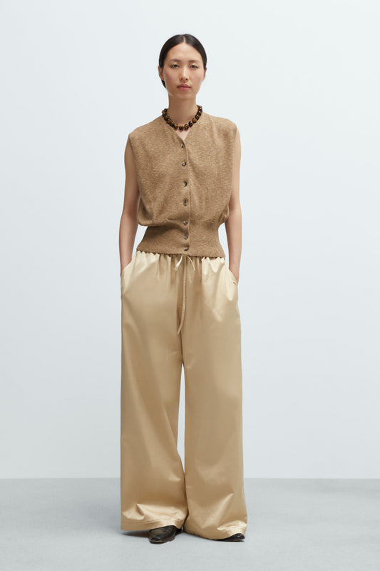 FLECKED COTTON WAISTCOAT