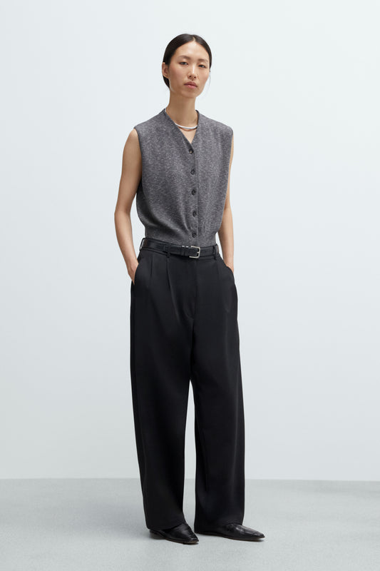 FLECKED COTTON WAISTCOAT