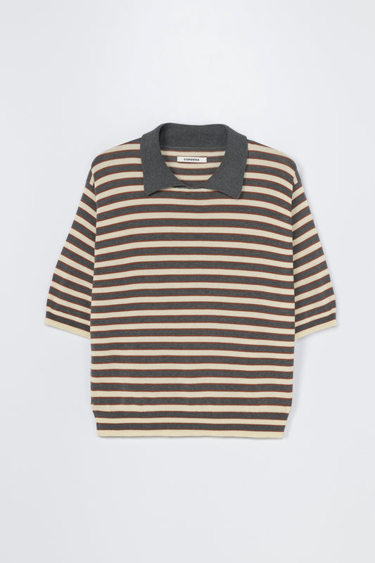 ORGANIC COTTON STRIPED POLO