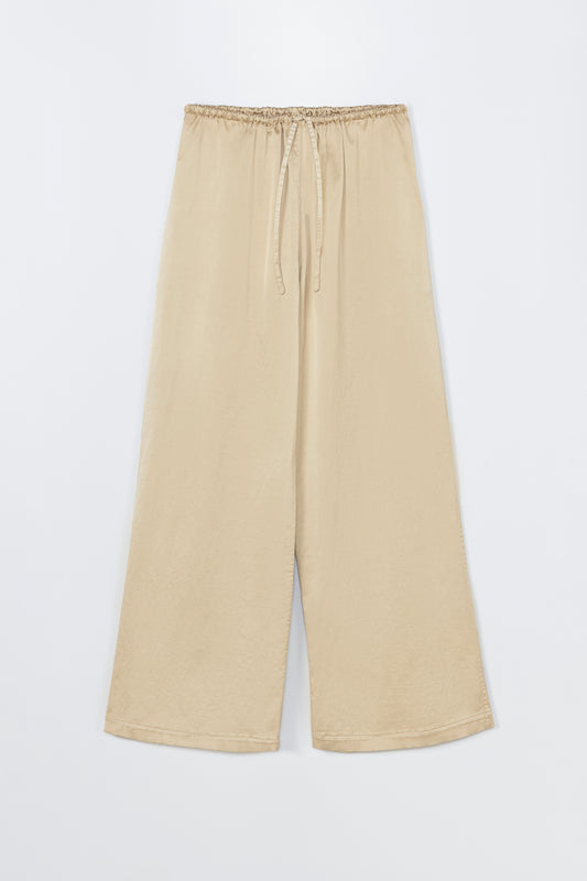 SATIN DRAWSTRING PANTS