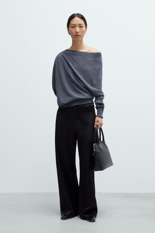 SATIN STRAIGHT PANTS