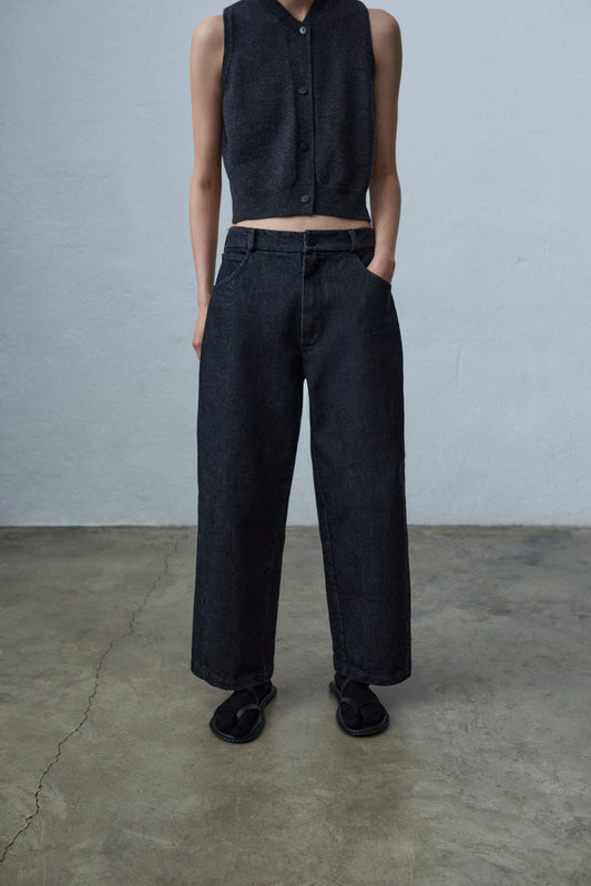 STRAIGHT PANTS DARK DENIM