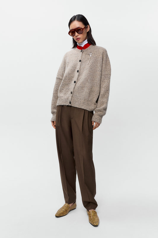 CÁRDIGAN OVERSIZE MOTEADO