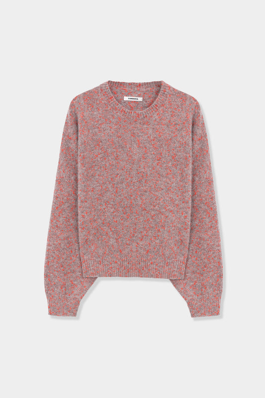 SPECKLED CREWNECK SWEATER