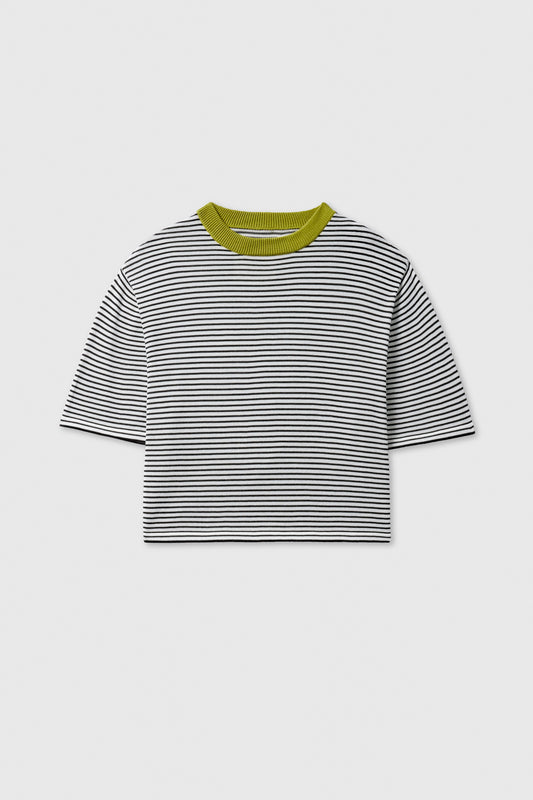 COTTON STRIPED T-SHIRT LIMA