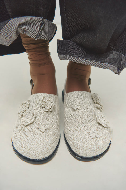 CROCHET MULE NATURAL