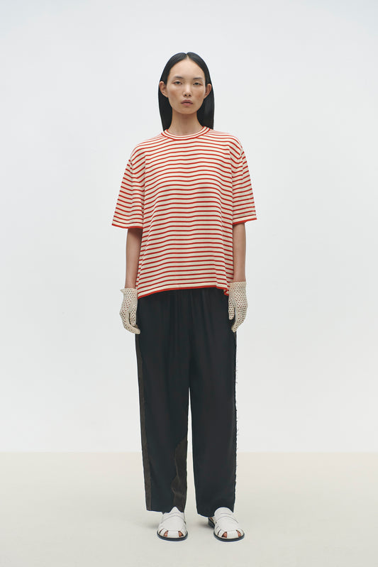 ORGANIC COTTON OVERSIZED STRIPED T SHIRT