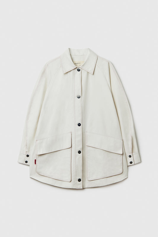 PATCH POCKET JACKET WHITE