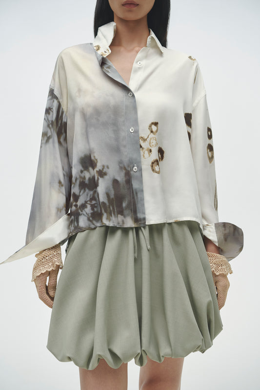 PRINTED CLASSIC SHIRT BICOLOR