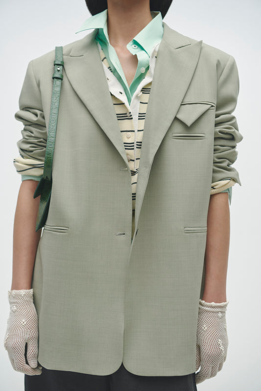 TAILORED BLAZER SALVIA