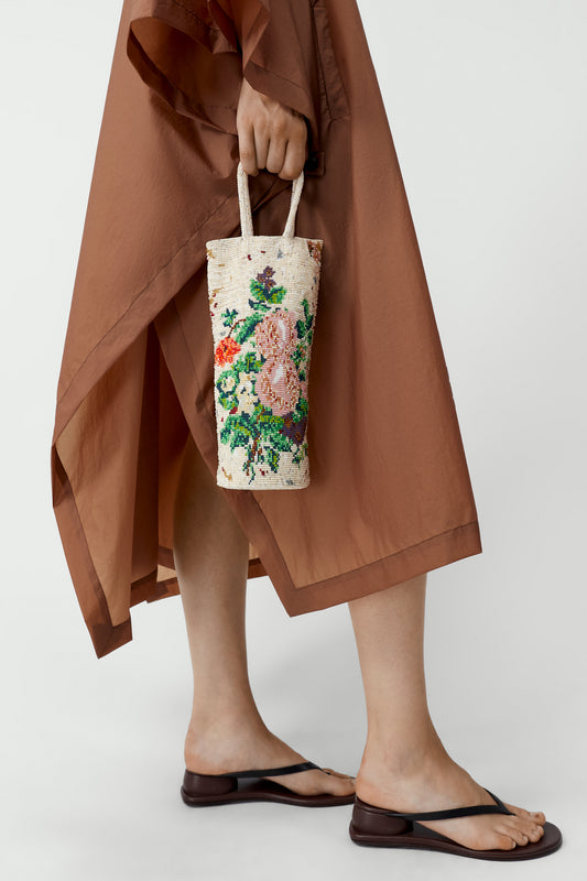 HANDMADE BEADED BAG MAGNOLIA