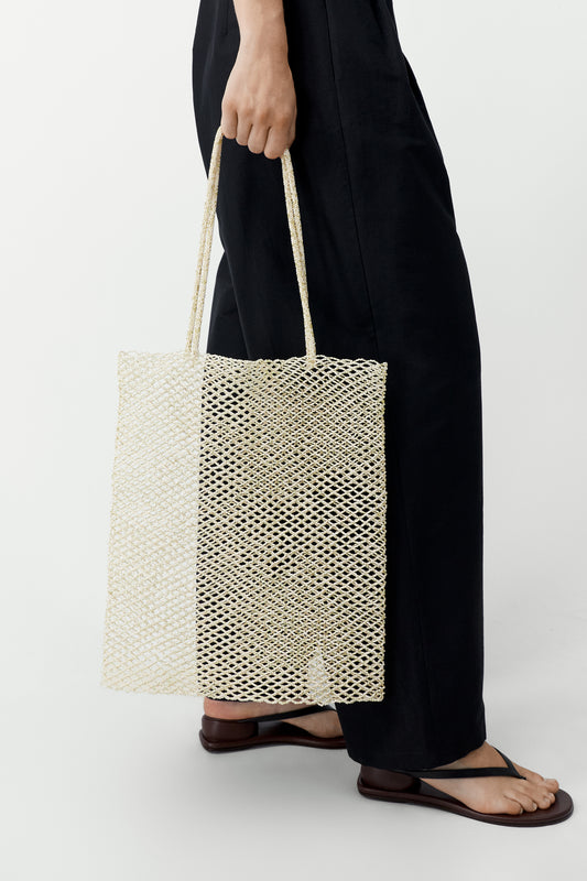 HANDMADE BEADED TOTE BAG