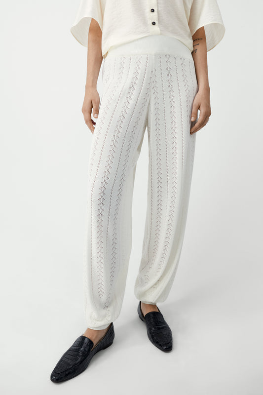 LACE KNIT PANTS