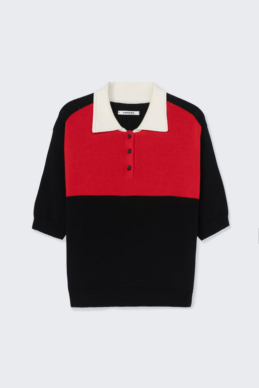 ORGANIC COTTON COLORBLOCK POLO