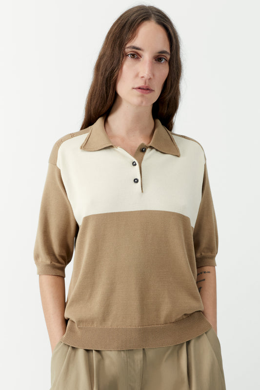 ORGANIC COTTON COLORBLOCK POLO