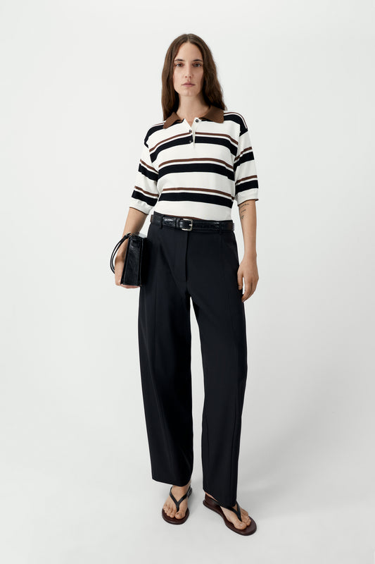 ORGANIC COTTON STRIPED POLO