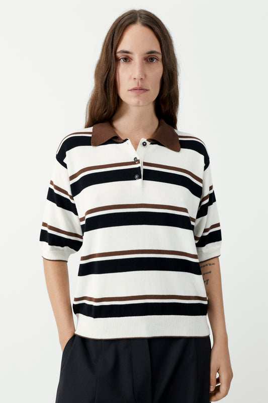 ORGANIC COTTON STRIPED POLO