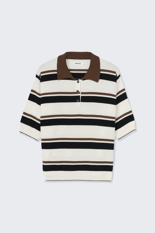 ORGANIC COTTON STRIPED POLO