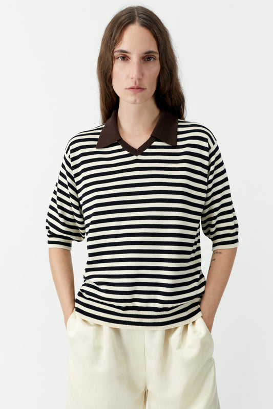 ORGANIC COTTON V-NECK POLO