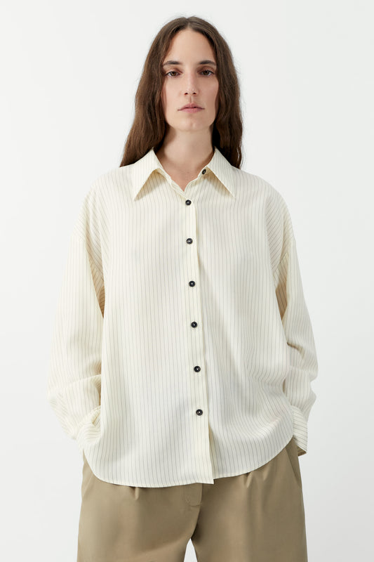 OVERSIZED PENCIL STRIPED SHIRT