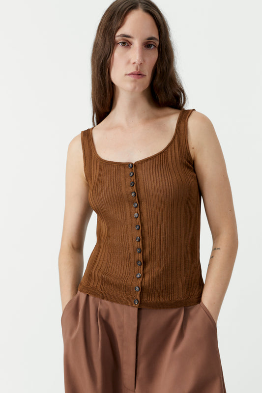 RIBBED TANK TOP