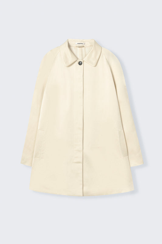 SATIN MID COAT