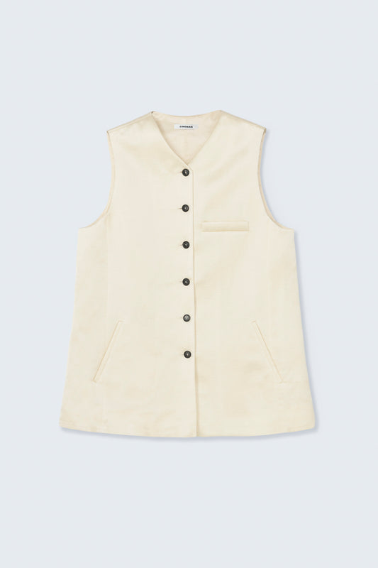 SATIN TAILORED VEST