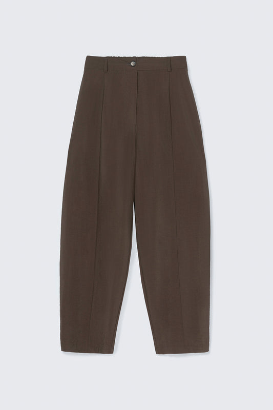 SILK BARREL PANTS