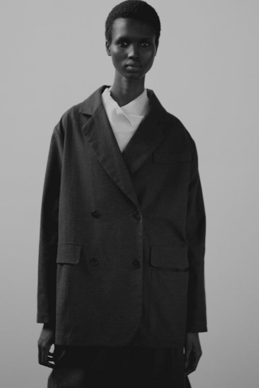 OVERSIZE BLAZER ANTHRACITE