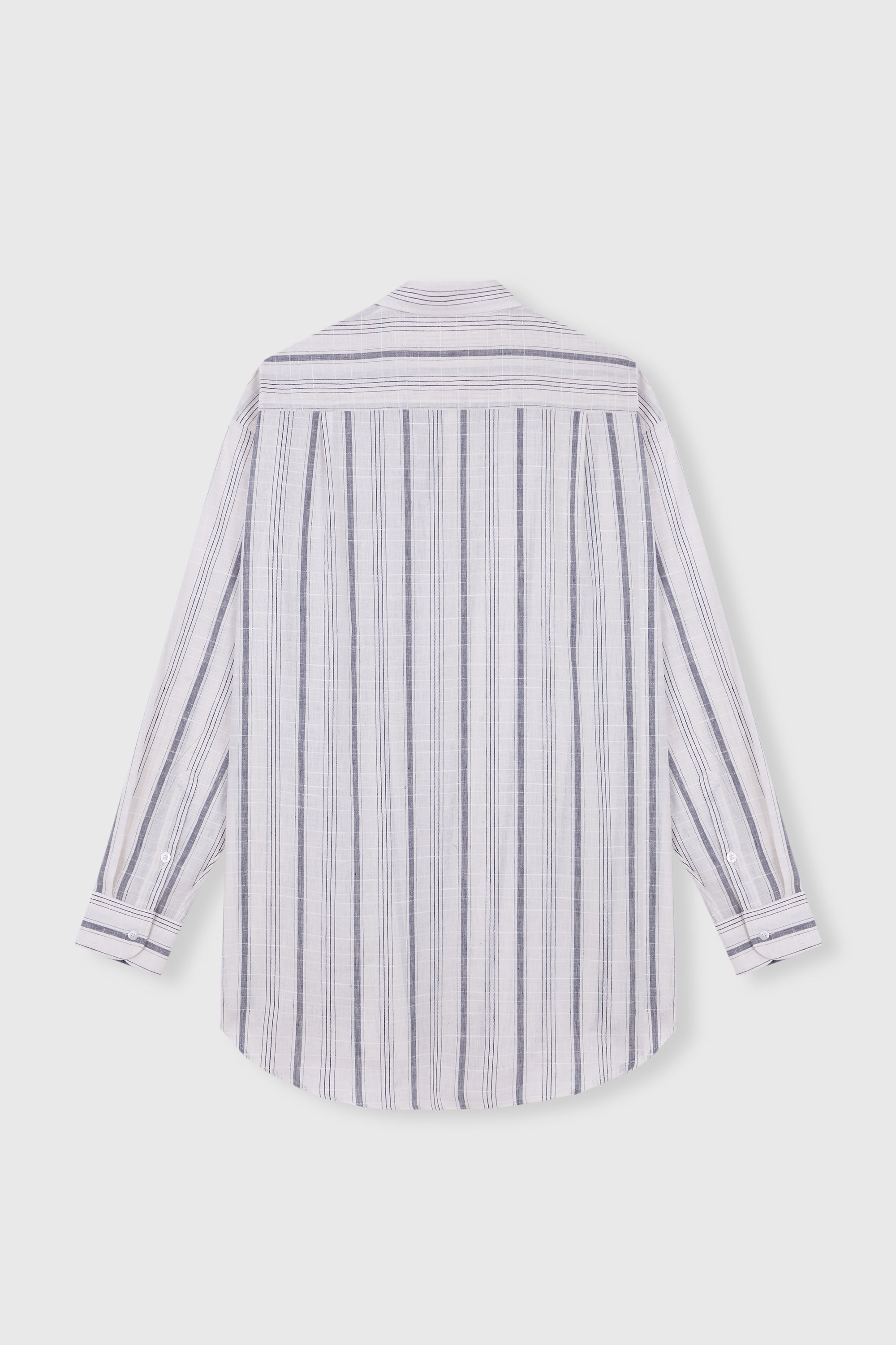 Striped Checkered Shirt Man Indigo Cordera